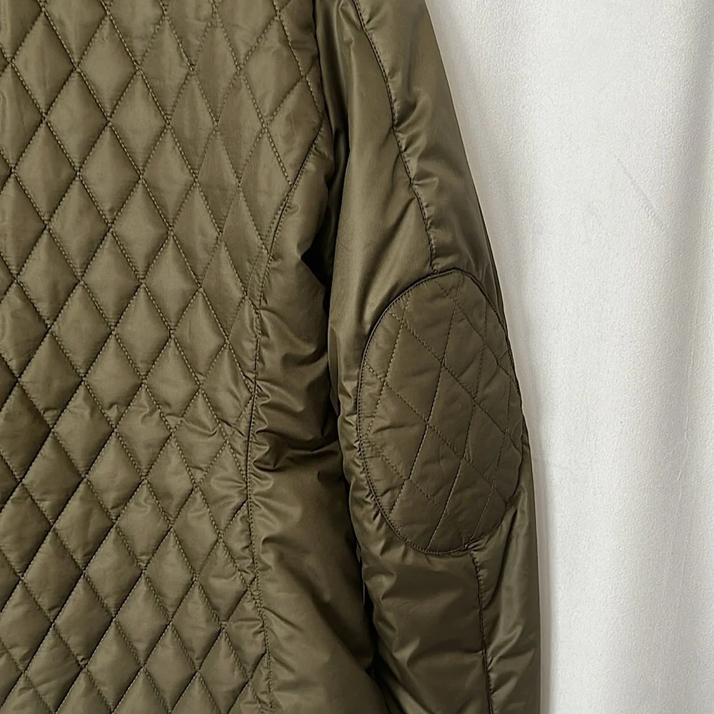 Belstaff Army Green Aynsley Diamond Quilted Jacket Coat **Sz 44/US Size L** 💚💚 - Picture 5 of 10
